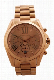 Mk5503 Chronograph Bradshaw Rose Gold-tone Stainless Steel Bracelet Watch