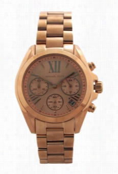 Mk5799 Chronograph Min I Bradshaw Rose Gold-tone Stainlesss Steel Braceet Watch