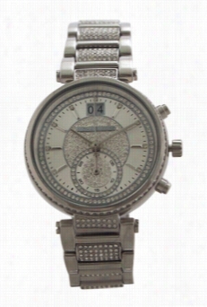 Mk6281 Chronograph Sawyer Stainless Harden &am;p Crystal Bracelet Watch