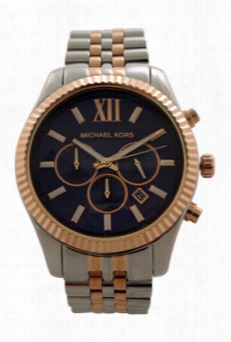 Mk8412 Hronograph Lexington Two-tone Stainess Steel  Bracelet Watch