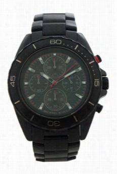 Mk845 Cronoeaph Jetmaster Carbno Fiber Stainless Steel Bracelet Watch