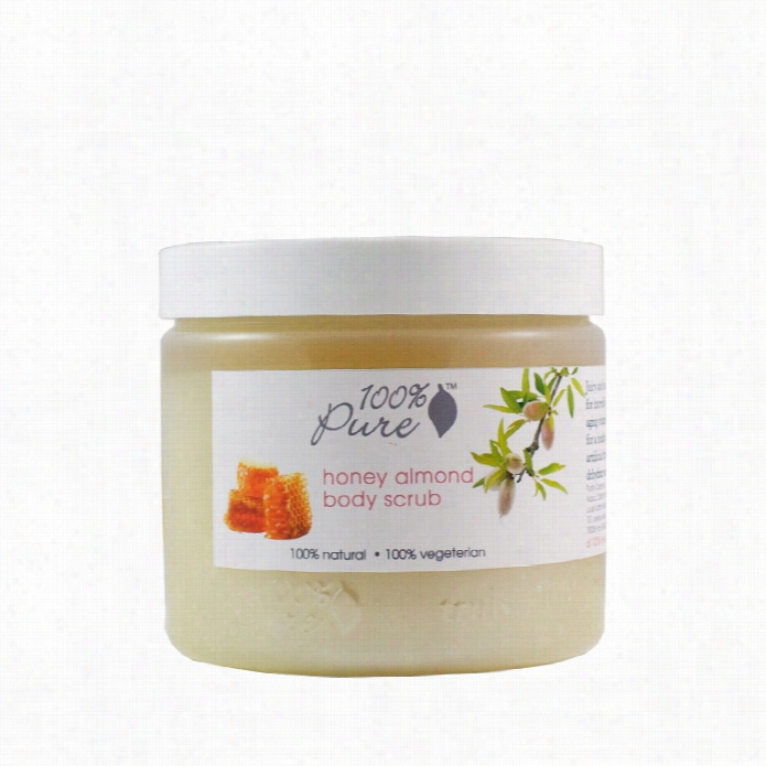 109%pure Honey Almond Body Scrub 15 Oz