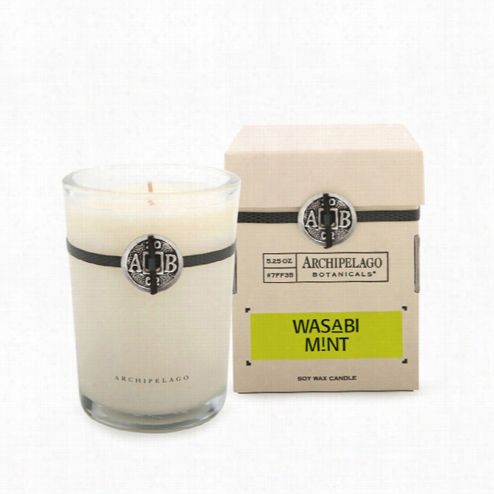 Acrhipelago Botanicals Stamp Candle - Wasabi Mint