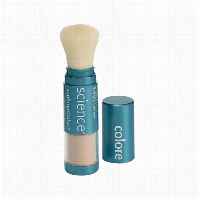 Coloresience Sunofrgettable Mnieral Sunnscreen Brush Spf 50 Matte - Tan