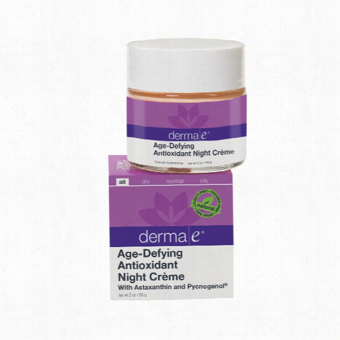 Derma E Age-defying Night Creme With Astaxanthin And Pycnogenol