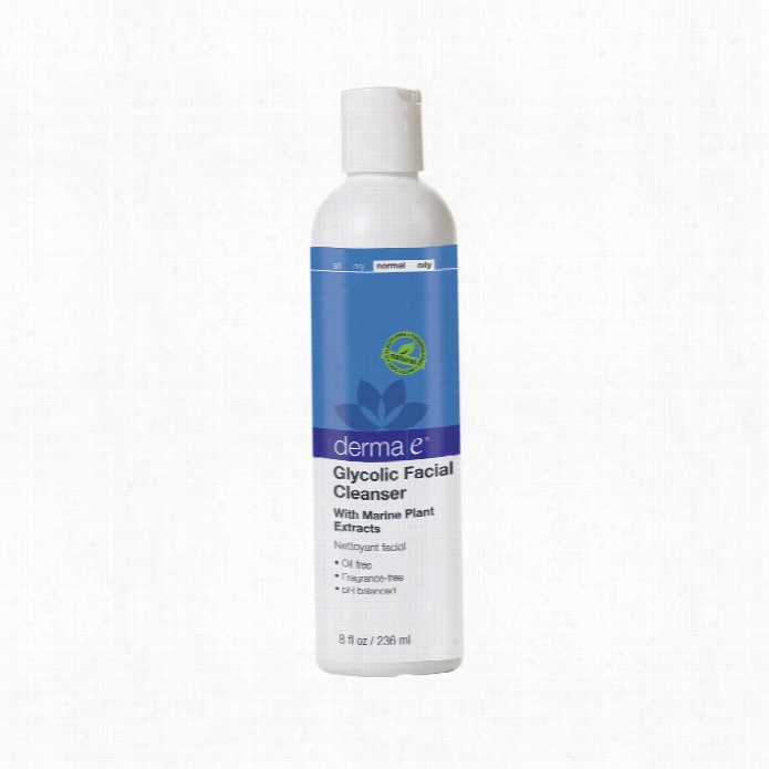 Derma E Gl Ycolic Facial Cleanser With Marin E Plant Exxtracts