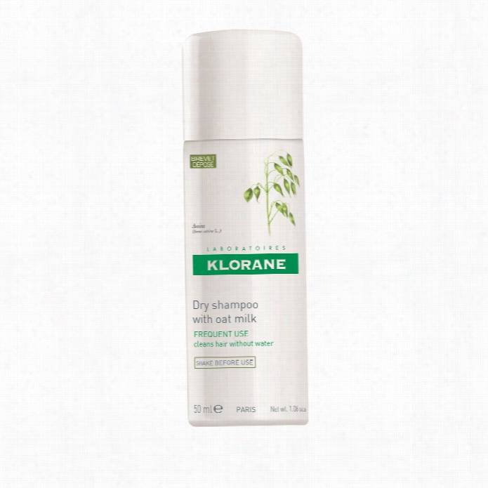 Klorane Ggentle Dry Shampoo With Oat Milk - Aerosol Travel Size