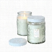 Voluspa Japonica Large Embossed Glass Jar Candle - French Cade & Lavender 100 hour