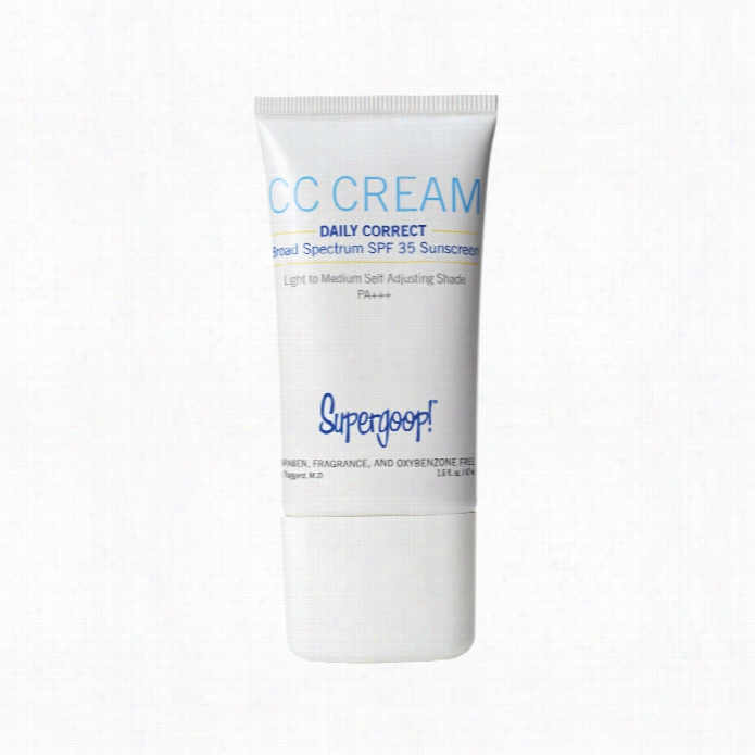 Supergoop Daly Correct Cc Cream Spf 35 - Light To Medium