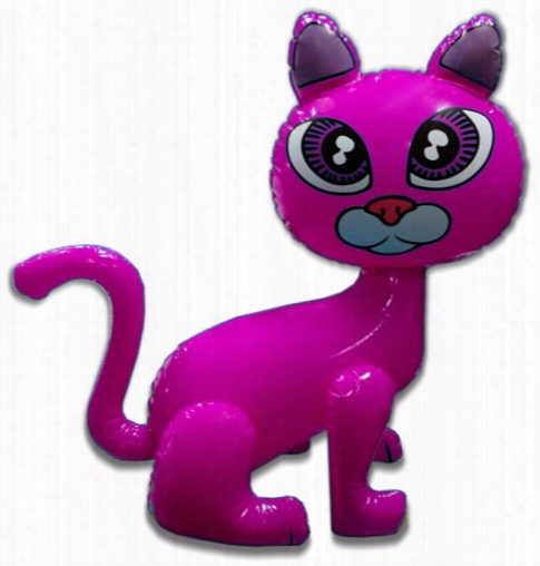 16 Inch Inflatable Kitty Cat In Of Various Sorts Colors