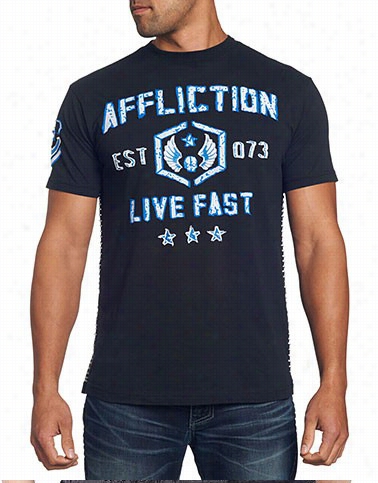 Affliction T-shirt - Affliction Foxhol Crewneck T-shirt