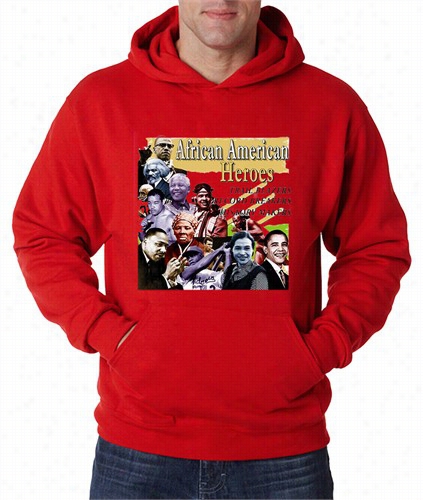 African American Heroes And Record Breakers Adult Hoodie