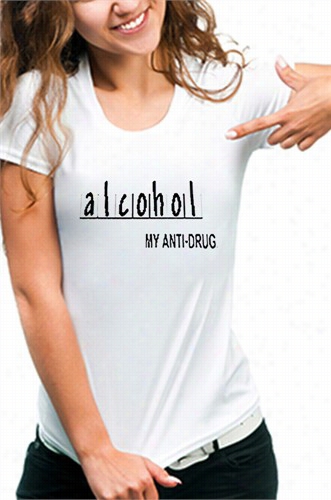 Alcohol Anti-drug Girls T-shirt