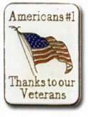 Americans #1 Thanks To Our Army Lapel Pin