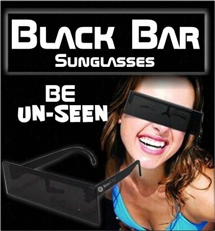 &quot;tag-free&quot; Black Ba R Censor Sunglasses