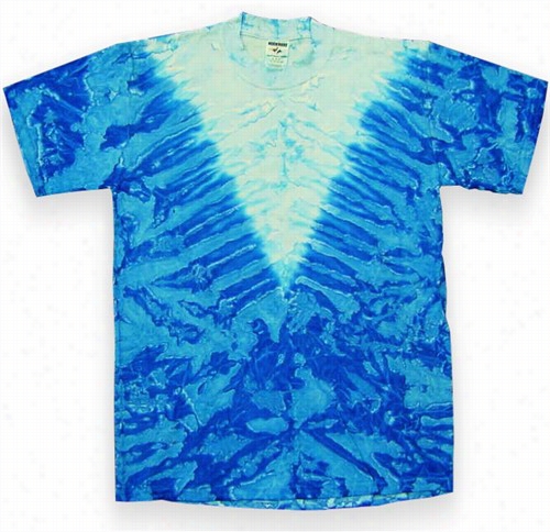 Aqua V Tie Die T-shirt