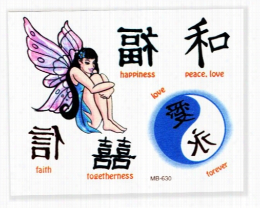 Asian Fairy Temporary Stiic On Tattoo