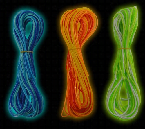 Assorted Neon Black Light Reactive Rope