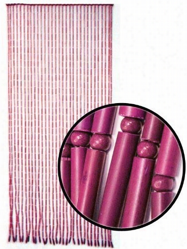 Beaded Curtains - Pink Bamboo Door Beads