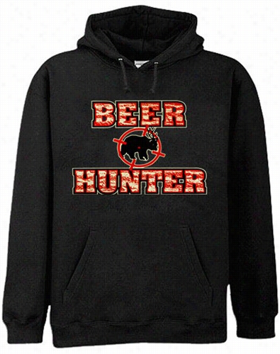 Bear Deer Beer Hunter Taret Hoodie