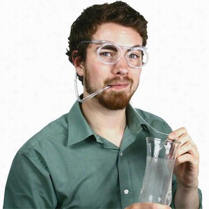 Beer  Goggles - Drinking Straw Bee Go Ggle Glasses