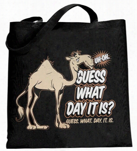 Bewild Guess Which   Dya It Is? Camel Hump Day Canvas Tote Bag