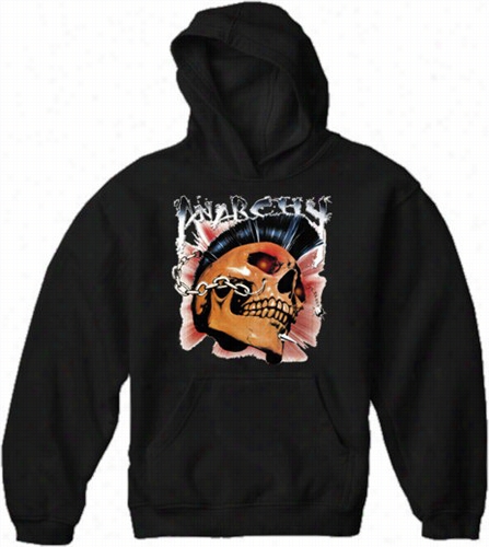 Biker Hoodies - Anarchy Men's Biker Hoodie (blak)