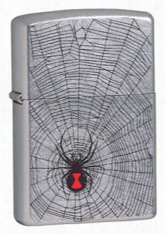 Black Widow And Web Zippo Lighter