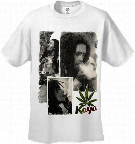 Bob Marley &quot;aya&quot; Men's T-shirt White)
