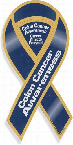 Colon Cancer Awareness Ribbon Magnet