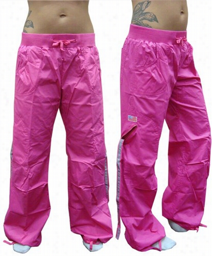 Comfort Waist Circular Pocket Ufo Girls Hipster Pants (hot Pink))