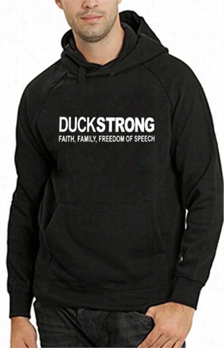 Duckstrong Faith, Family, Freedom Of Speech Adult Hoodie