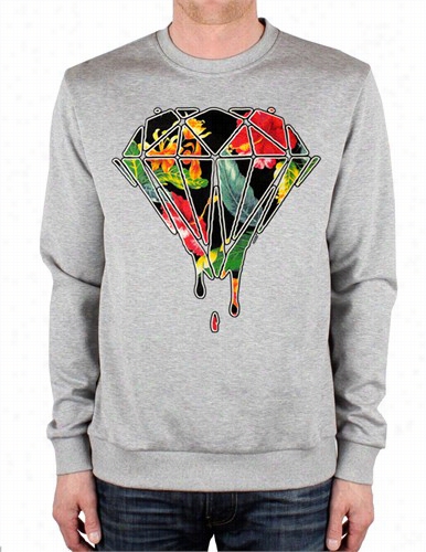 Floal Dripping Diamond Crew Neck Sweatshirt