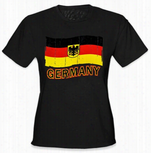 Germany Vintage Flag Girl's T-shirt