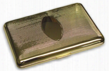 Gol Dpinstdiped Cigareettee Case (for Regular Size Singly)