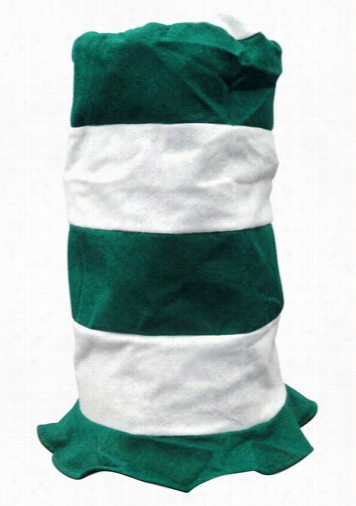 Green And Wh Ite Horizontal Striped Irish St. Patrick' Day Stovepipe Hat