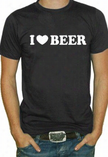 I Lofe Beer Mens T-shirt