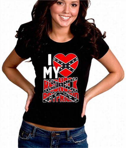 I Love My Redneck Boyfriend Girl's T-shirt