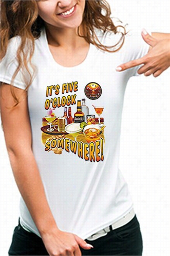 It's Five O'clock Somewhere Girls T-shirtt