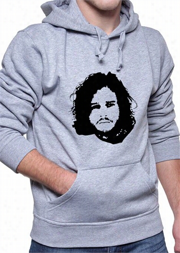 Jon Snow Face Adult Hoodie