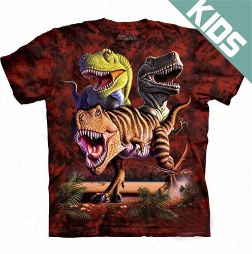 Kit's T-rex Collage Big Ace -tshirt