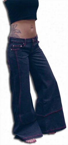 Kikgirl Jeans - Kikgirl 26&quot; Deluxe Wideeleg Pants (blue Denim)
