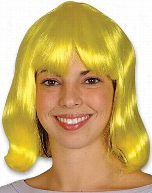 Long Hair Costume  Wig (yellow)