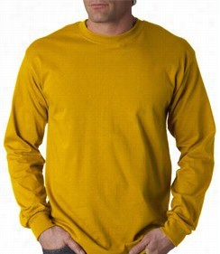 Mens Reward Lengthy Sleeve T-shirt (gold)