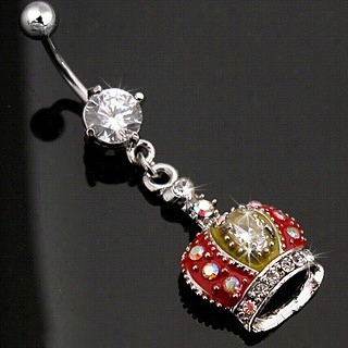 Naveo Body Jewelry - Royal Crown Navel Jewelry