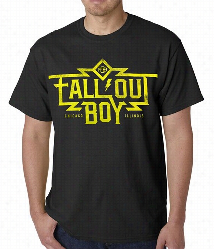 Official Fall Out Boy Machine Mens T-shirt (black)