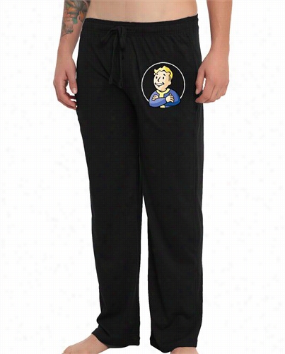 Official Fallout Vault Boy Pajama Pants (black)