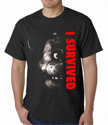 Official I Surv Ived Five Nights At Frrddy's Mens T-shirt