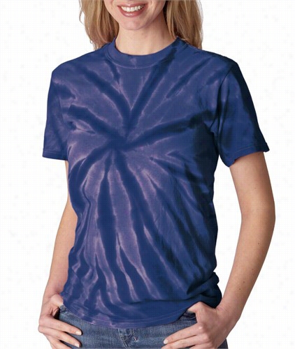 Premium Hand Made Tie Dye T-shirts - Navy  Blue Pinwheel