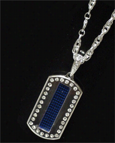 Scrolling Led Dog Tag (blue)